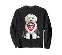 I Love Mom Old English Sheepdog Lover Dog Lover Dog Fête des Mères Sweatshirt