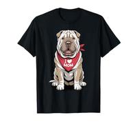 I Love Mom Shar Pei Lover Dog Fête des Mères T-Shirt