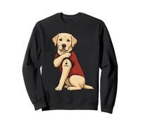 I Love Mom Tattoed Dog Maman Labrador Retriever Sweatshirt