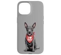 I Love Mom Xoloitzcuintli Lover Dog Fête des Mères Coque pour iPhone 15