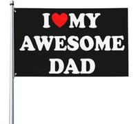 I Love Mon Super Cadeau De Papa Drapeaux De Maison Éclatantes Drapeaux Suspendre Bannières 90X150Cm Pour Intérieure Clubs Porte