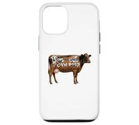 I Love Morning Cow Poop Smell Funny Farmer Rancher Cow Lover Coque pour iPhone 12/12 Pro
