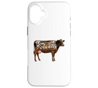 I Love Morning Cow Poop Smell Funny Farmer Rancher Cow Lover Coque pour iPhone 16 Plus