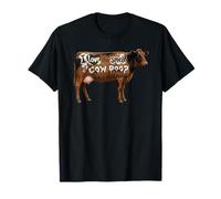 I Love Morning Cow Poop Smell Funny Farmer Rancher Cow Lover T-Shirt