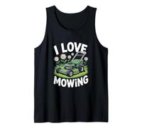 I Love Mowing Funny Lawn Tondeuse Art Débardeur