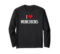 I Love Munchkins I Heart Munchkins Chat amoureux des chats Manche Longue