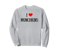 I Love Munchkins I Heart Munchkins Chat amoureux des chats Sweatshirt