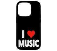 I Love Music - Heart - Liste de Lecture pour chansons de Concert Radio Coque pour iPhone 14 Pro