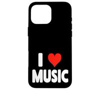 I Love Music - Heart - Liste de Lecture pour chansons de Concert Radio Coque pour iPhone 16 Pro Max
