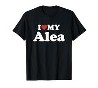 I Love My Alea Prénom Assorti Couple T-Shirt