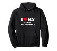 I Love My Alpine Dachsbracke Basset des Alpes Sweat à Capuche