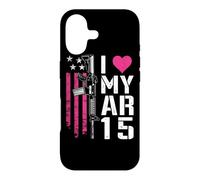 I Love My AR15 - Drapeau américain Rose AR-15 pour Femme Coque pour iPhone 17