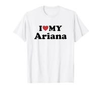 I Love My Ariana Prénom Assorti Couple T-Shirt