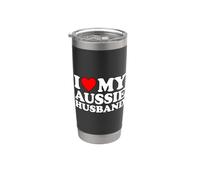 I Love My Aussie Husband Gobelet isotherme en acier inoxydable double paroi