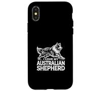 I Love My Australian Shepherd - Aussies Blue Merle Red Merle Coque pour iPhone X/XS