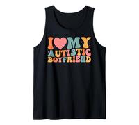 I Love My Autistic Boyfriend Couples Petite Amie Autisme Débardeur