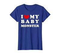I Love My Baby Monster, J'aime Mon bébé Monstre T-Shirt, Femme, Bleu Royal, S
