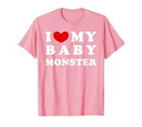 I Love My Baby Monster, J'aime Mon bébé Monstre T-Shirt, Homme, Rose, S