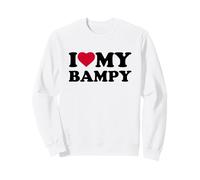 I Love My Bampy Heart Grandpa Family Sweatshirt