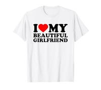 I Love My Beautiful Girlfriend, I Heart My GF Valentines Day T-Shirt
