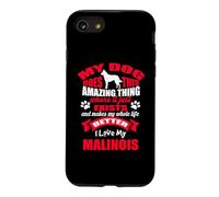 I Love My Belgian Malinois Dog Funny Puppy Lover Coque pour iPhone SE (2020) / 7/8