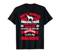 I Love My Belgian Malinois Dog Funny Puppy Lover T-Shirt