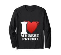 I Love My Best Friend BFF Matching Friendship Gift Design Manche Longue