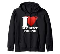 I Love My Best Friend BFF Matching Friendship Gift Design Sweat à Capuche