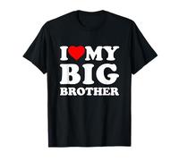 I Love My Big Brother Heart Funny Family T-Shirt
