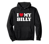 I Love My Billy Chien Coeur Amour Sweat à Capuche
