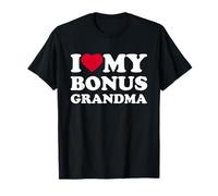 I Love My Bonus Grandma Heart Family T-Shirt