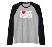 I Love My Boyfriend So Please Stay Away from Me Manche Raglan