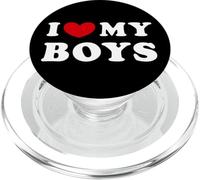I Love My Boys, I Heart My Boys, J'aime Mes garçons PopSockets PopGrip pour MagSafe