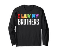 I Love My Brothers Pride Brother Fun Kids Boys Girls Manche Longue