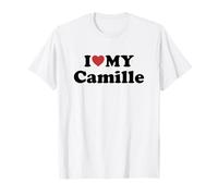 I Love My Camille Prénom Assorti Couple T-Shirt