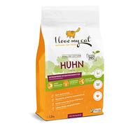 I Love My Cat Croquettes pour Chat sans Céréales avec du Poulet - 1,2 kg. Aliment Sec pour Chats à Forte teneur en Viande - Recette enrichie en oméga-3, inuline et levure de bière
