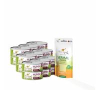 I Love My Cat Lot économique pour chats contre les parasites intestinaux Saveur de poulet Nourriture humide pour chat sans céréales 100 g x 18 poudres de mélange pour chats 35 g