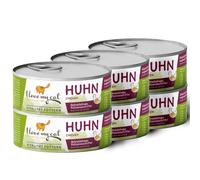 I love my cat NATURAL CAT FOOD Produit pour Chat Protéines de Haute Qualité Nourriture Humide pour Chats au Poulet sans Céréales sans Gluten sans Sucre Ingrédients Naturels - 6x100g