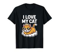 I Love My Cat Regal Cool Lunettes de Soleil King T-Shirt Graphique avec Valeur
