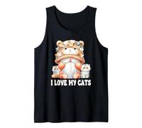 I Love My Cats Gnome For Cat Lady Cute Kitten For Cat Mommy Débardeur
