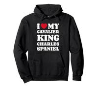 I Love My Cavalier King Charles Spaniel Chien Coeur Amour Sweat à Capuche