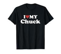 I Love My Chuck Prénom Assorti Couple T-Shirt