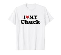 I Love My Chuck Prénom Assorti Couple T-Shirt