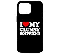 I Love My Clumsy Boyfriend - Petit ami sarcastique Coque pour iPhone 16 Pro Max