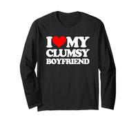 I Love My Clumsy Boyfriend - Petit ami sarcastique Manche Longue