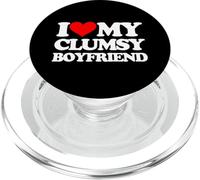 I Love My Clumsy Boyfriend - Petit ami sarcastique PopSockets PopGrip pour MagSafe