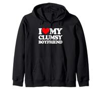 I Love My Clumsy Boyfriend - Petit ami sarcastique Sweat à Capuche