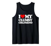 I Love My Clumsy Girlfriend - Fun Saying Sarcastic Girlfriend Débardeur
