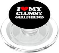 I Love My Clumsy Girlfriend - Fun Saying Sarcastic Girlfriend PopSockets PopGrip pour MagSafe