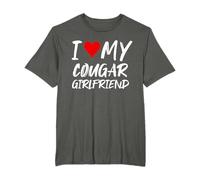 I Love My Cougar Girlfriend I Heart My Cougar Girlfriend T-Shirt